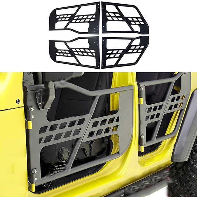 Mezza porta modificata fuoristrada per auto con specchio 4X4 accessori  mezza porta tubolare adatta per JEEP WRANGLER JL & GLADIATOR JT - AliExpress