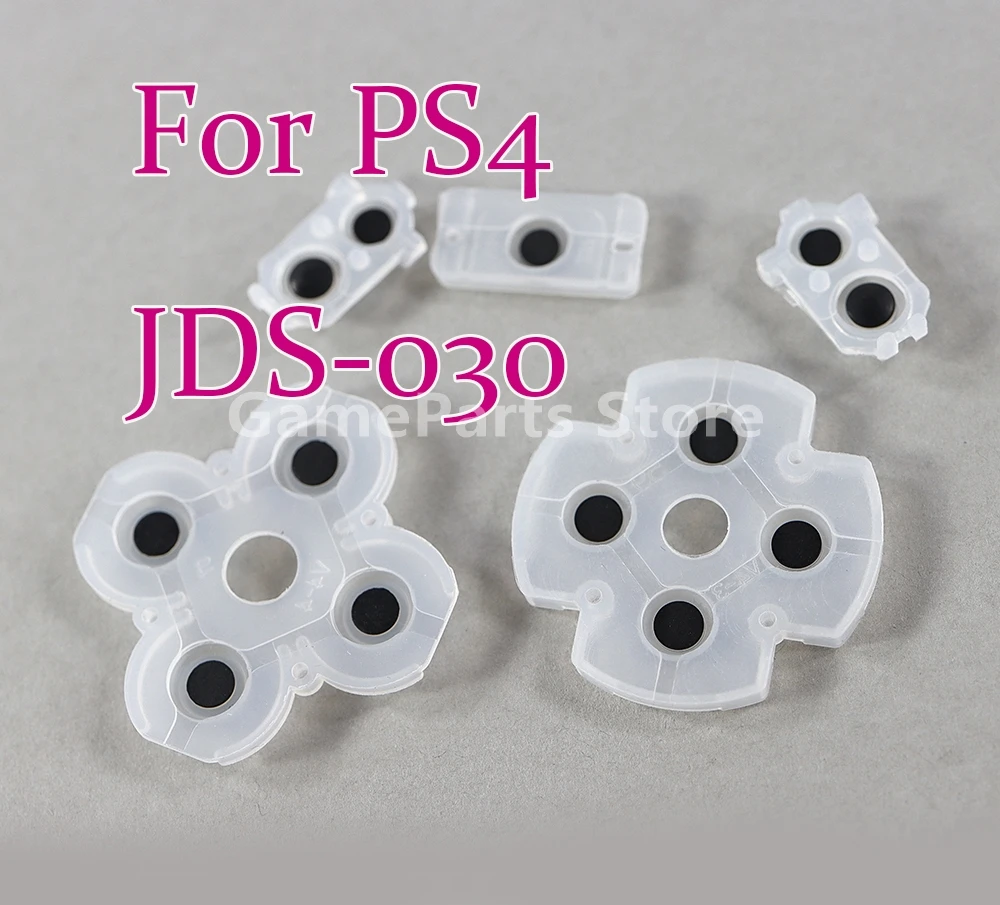 2 Insiemi Per Playstation 4 Ps4 Controller Jds-030 Jdm 030 Nuova Versione Morbido Silicone Conduttivo Gomma Adesiva Pulsante Pad