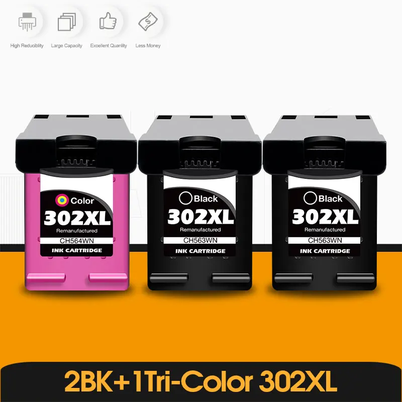 Sostituzione Alizeo Per Hp 302 Xl Hp 302 Hp 302Xl 302Xl Cartuccia D'Inchiostro Per Stampante Hp Deskjet 2130 3630 Envy 4520 Officejet 4650