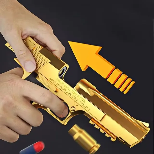 Shell Ejection Desert eagle Pistol Airsoft Blaster Gun Soft Bullet Toy Gun CS Shooting Weapons for Kids 3
