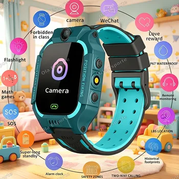  Kids Smart Watch Phone 4G Sim Card 2G Internet SOS LBS Location Call Child SmartWatch Camera Clock For Boys Girls Gifts HW12 1