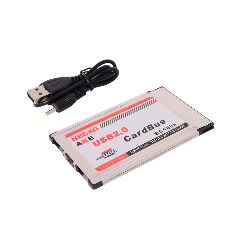 2025 신형 PCMCIA to USB 2.0 NEC 칩 숏 카드 USB2.0 카드버스 BC168 노트북 카메라 프린터 모바일 하드 드라이브용