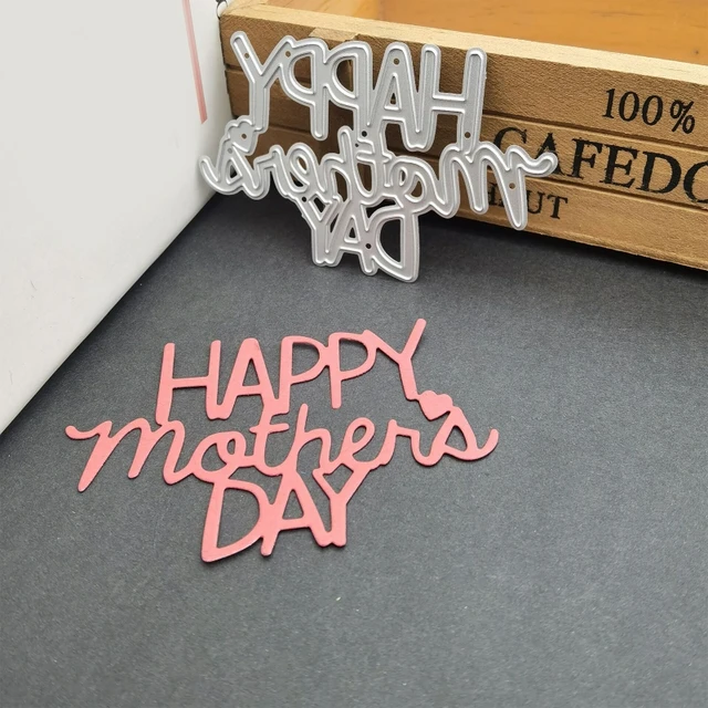  Happy Mothers Day and Flower Wreath Metal Cutting Dies