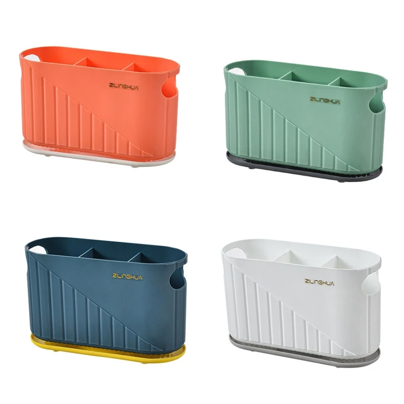 New Cutlery Utensil Holder Wall Mount/tabletop Large Capacity Kitchenware Organizer Spoon