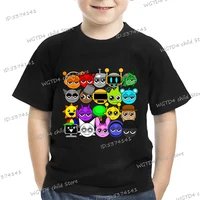 Sprunki T-shirt For Boys Girls Fashion Kids Tees Cute Game Figure Tshirt Summer Short Sleeve Anime Tops Sprunki T Shirt Gifts 1