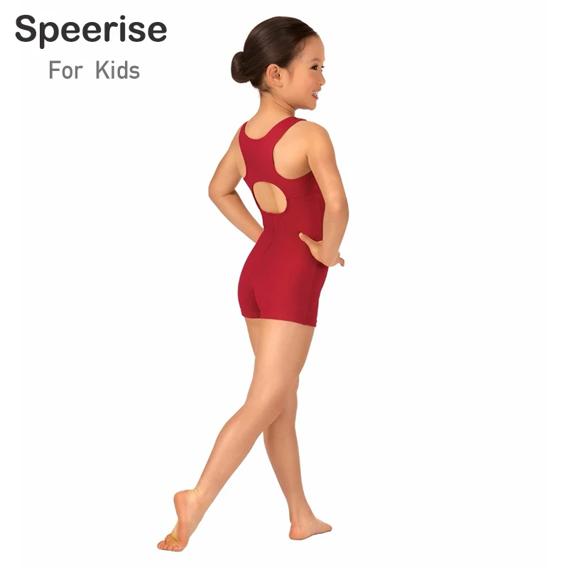 Girls Tank Biketard Sleeveless Leotards Gymnastics Kids Spandex Nylon Short Unitards Ballet Dance Bodysuits ballet leotard dance leotard girls dance costumes