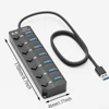 YUCUN USB HUB 3.0 4/7 Port Multiple Extension High Speed USB 3 0 Hub Multi Splitter Extender Hub Adapter Computer PC Accessorie 5