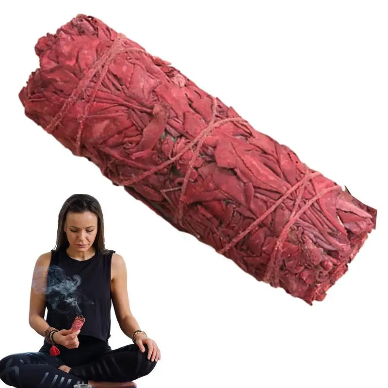 Dragon Blood Sage Stick Aromaterapia Red Stick Grass Indoor Purificare La Bacchetta Di Incenso Per La Pulizia Della Casa Meditazione Sbavature Rituali