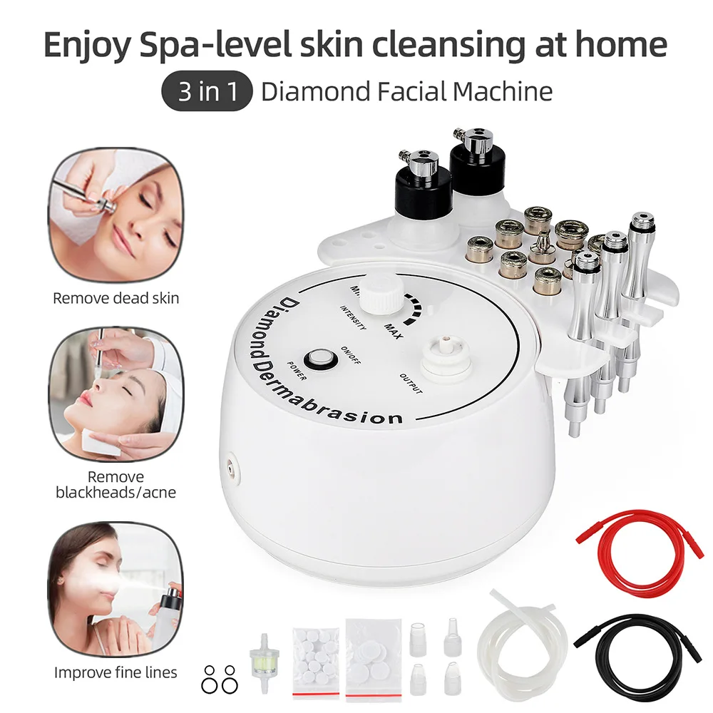 Foreverlily Diamond Microdermabrasion Dermabrasion Machine Water Spray Exfoliation Beauty Machine Wrinkle Face Peeling microdermabrasion exfoliation