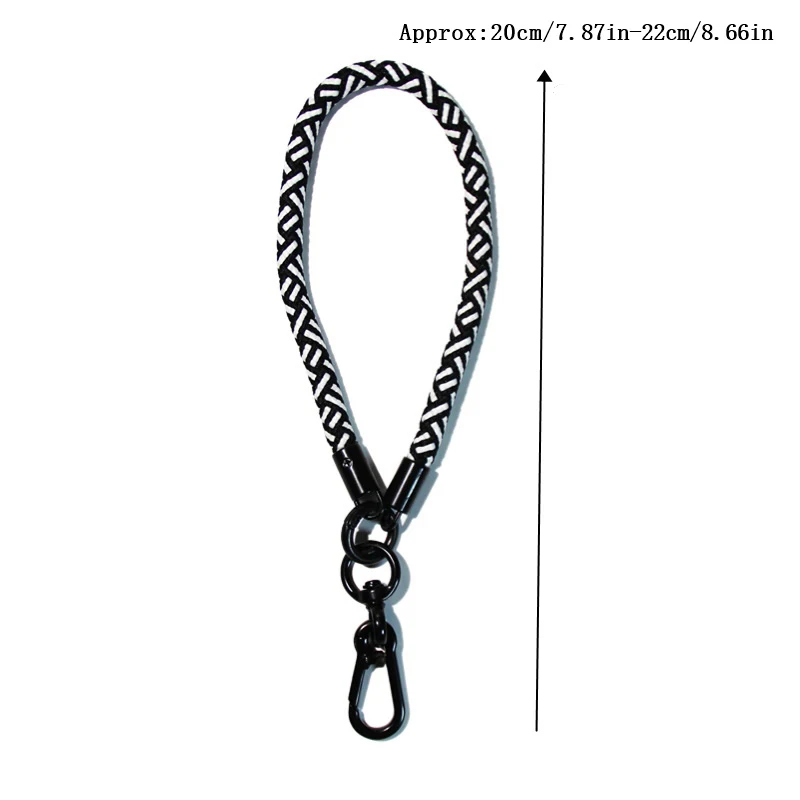 Vibrant Candy Color Lanyard Keychain - Stylish Anti-Lost Knot Rope