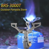 BRS-3000T Ultra-light Titanium Alloy Camping Stove Gas Stoves Outdoor Cooker Outdoor Gas Stove Miniature Picnic Stoves 1