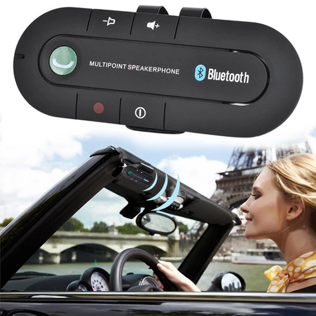 Haut-parleur Bluetooth sans fil pour voiture, kit mains libres