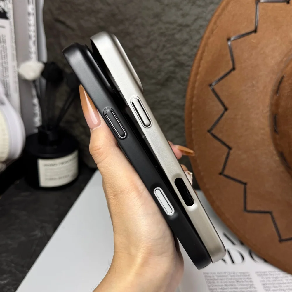 Plating Denim Texture Shockproof Phone Case with Full Camera Protection