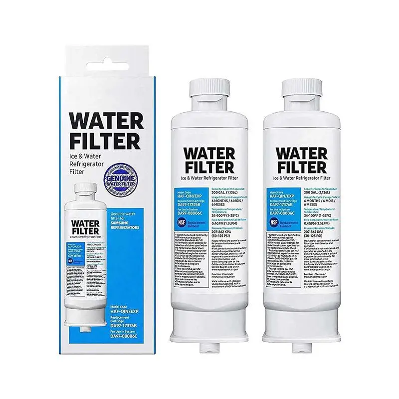 

Replace For Samsung DA97-17376B Refrigerator Water Filter For HAF-QIN/EXP, HAF-QIN, DA97-08006C, RF28R7351SG, WS645A，（1-5 Pack)a