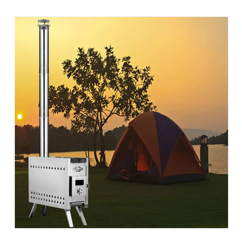 Oem Odm Winter Insulated Big Sauna Stufa Attrezzatura Da Campeggio All'Aperto Portatile Muti-Person Pop-Up Tende Da Pesca Sul Ghiaccio Stufa