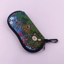 Japanese Waves Art Portable Eyewear Case with Zipper (6)