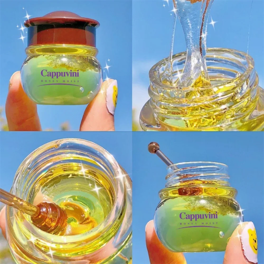 10ML Honey lip Oil Removing Dead Skin Smoothing Lip Sleep Repair Lip Balm Before Makeup Base Moisturizing Wrinkling Mask lip balm lip oil