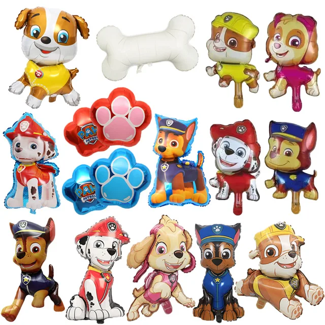60cm Paw Patrol Dog Balloon Chase Skye Marshall Boy Girl Birthday Party Decoration Aluminum Film Balloon Children Party Supplies 2