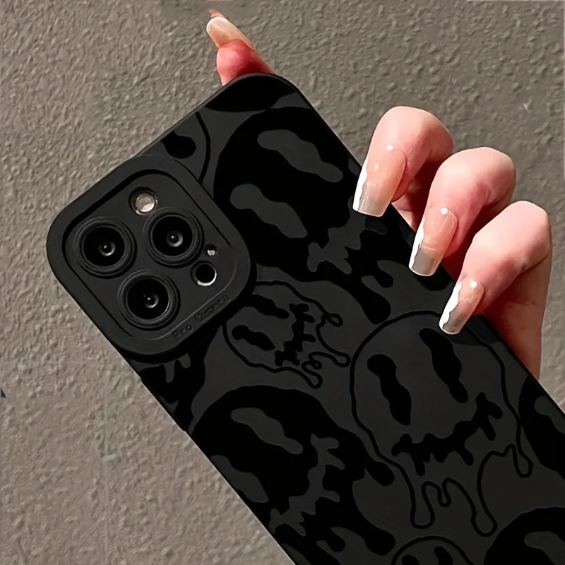 Spooky Ghost Face Silicone Phone Case
