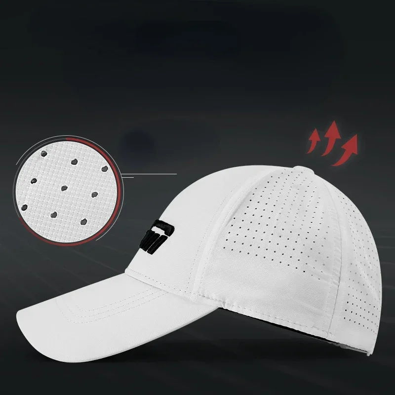 PGM Men's Golf Caps Sun Protection Shade Breathable Male Casual Cap Moisture Wicking Sun Hat MZ039