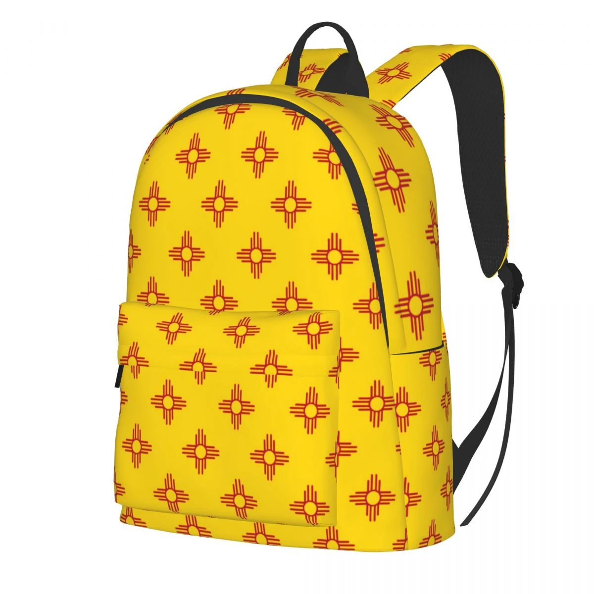 Zia mochila con símbolo del morral con bandera del de Nuevo México, mochilas informales Rojas, mochilas escolares suaves deportivas para jóvenes, mochilas personalizadas| | -