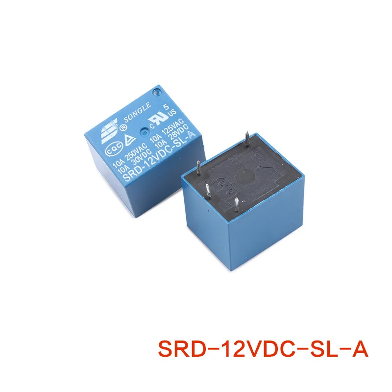 Nouveau 5v/12v/24v PCB performances relais pour Printmontage 5pin Miniature Power relais 