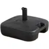 Heavy Duty Water Fillable Patio Umbrella Base Stand Square Outdoor Plastic Durable Adjustable Knob Easy Carry Adjustable Pole 2