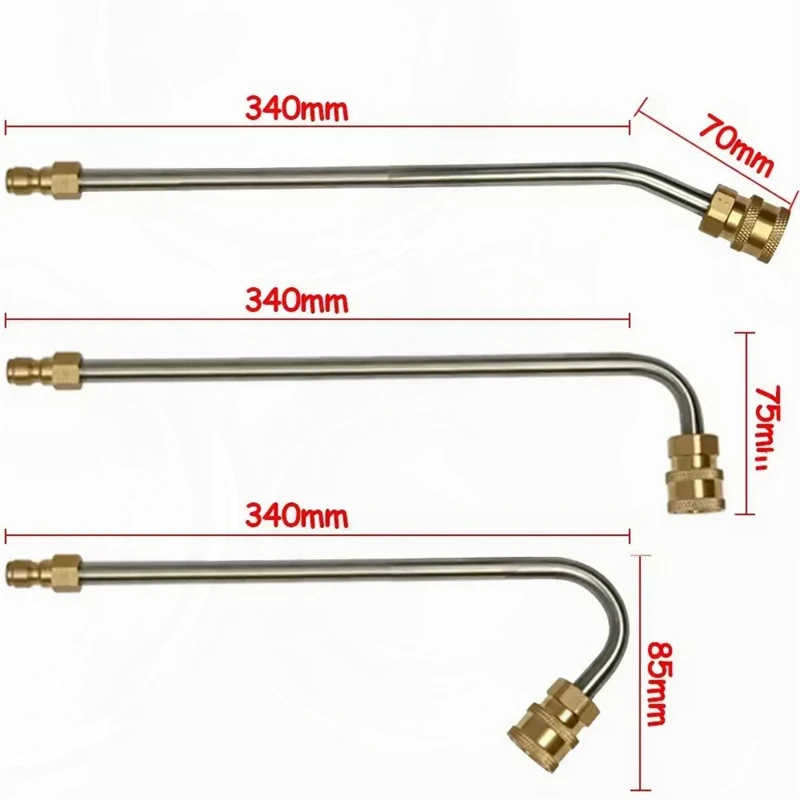 1/4 Quick Connect High Pressure Car Wash Elbow – 90 Degree Extension Rod Manufacturer Wholesale – Right Angle Nozzle for Pressur 3