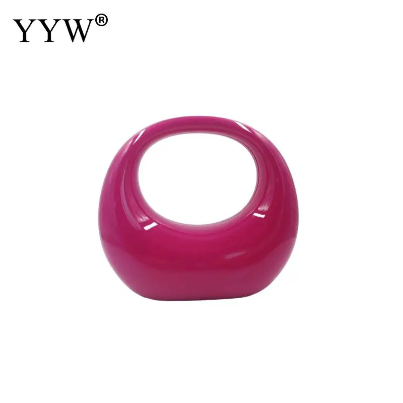 Lady Acrylic Evening Bags Half Moon Purse Designer Luxury Handbag For Women 2023 New Mini Bag Ladies Dinner Party Clutch Bag