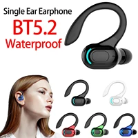 M-F8 Waterproof Hanging Single Ear Earbuds Bluetooth-compatible 5.2 Noise Cancelling Sports Wireless Business Headphones Headset 1