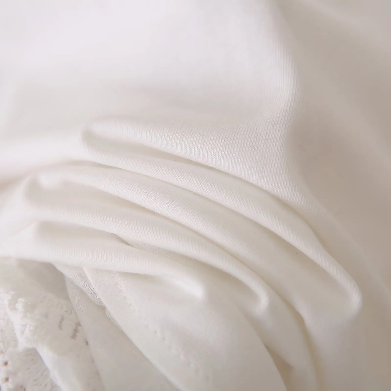 Fashion Plus Size Women's T-Shirt Autumn New Lace Patchwork Cotton Long Sleeved Tops 669