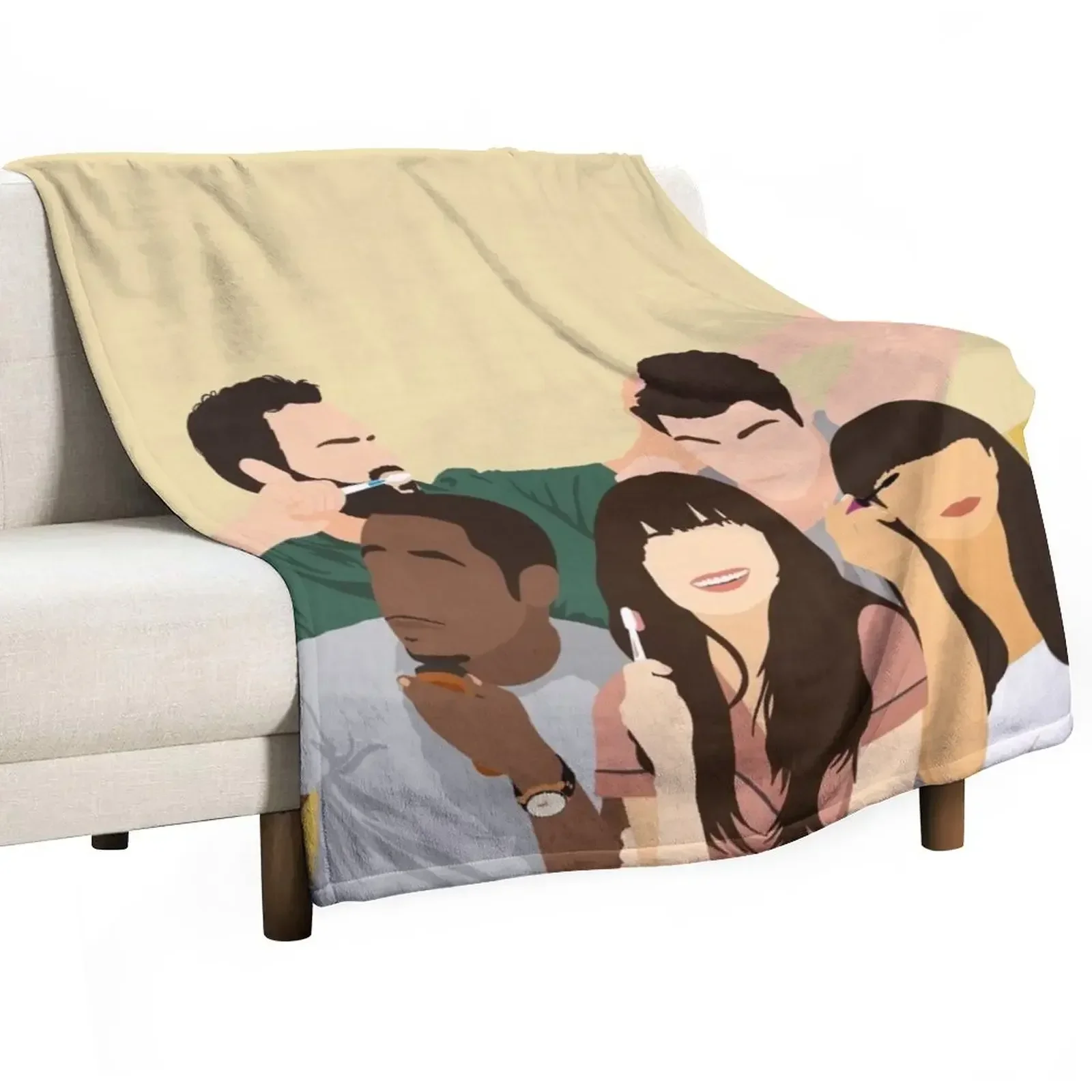 New Girl Throw Blanket Vintage warm for winter Blankets