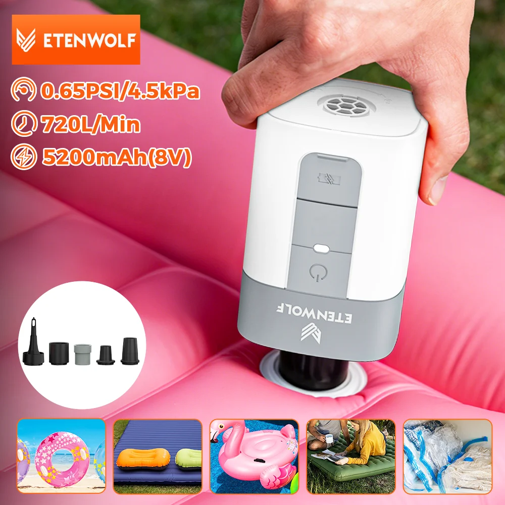 משאבת אוויר חשמלית ETENWOLF AIR 5 עם סוללה 5200mAh