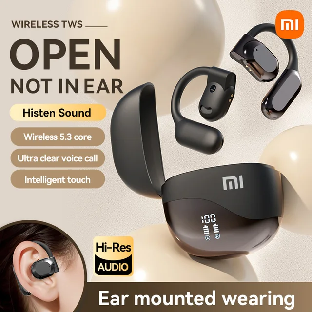 XIAOMI M62 Wireless Earbuds Hifi Sound Bluetooth 5.3 Headphones Over-Ear Headset Waterproof TWS Earphones With Mic For Android 5 XIAOMI M62 Wireless Earbuds Hifi Sound Bluetooth 5.3 Headphones Over-Ear Headset Waterproof TWS Earphones With Mic For Android 5