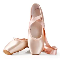 Ballet Dance Shoes Child and Adult Ballet Pointe Shoe Professional with Ribbons Shoes Woman Zapatos Mujer Sneakers Women Girls 1