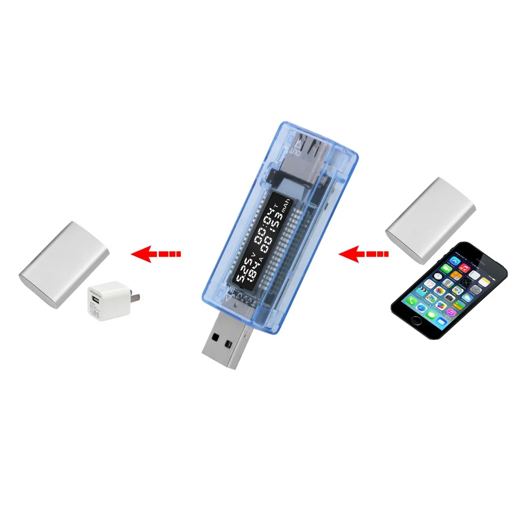 USB 배터리 테스터 전압계 안전 충전기 용량 테스터, 전류 전압 닥터