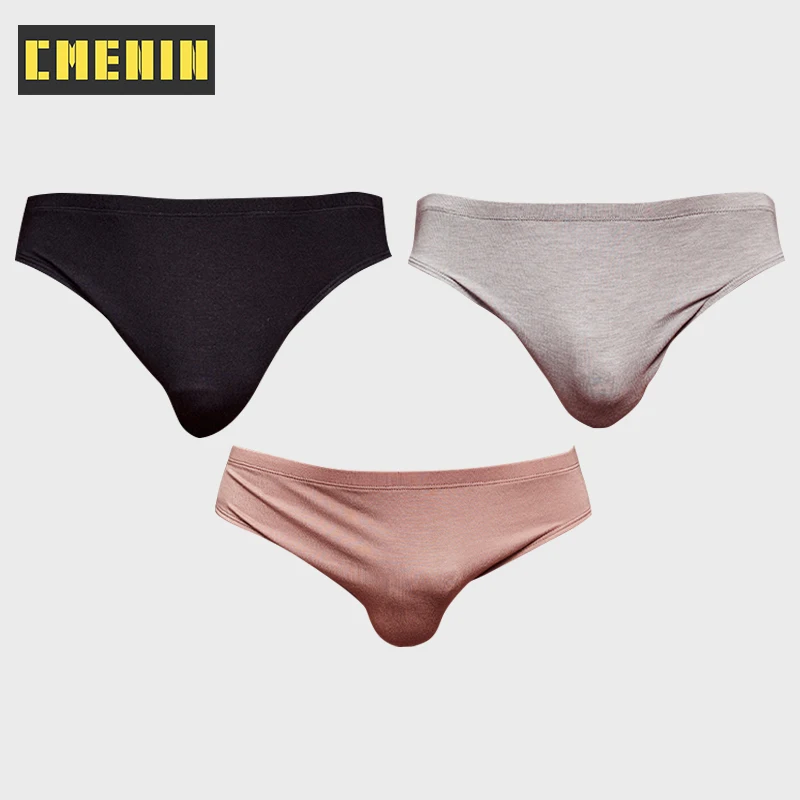 

3Pcs U Convex Modal Sexy Man Underwear Briefs Jockstraps Soft Men's Briefs Bikini Gay Underwear Innerwear Cuecas AD315