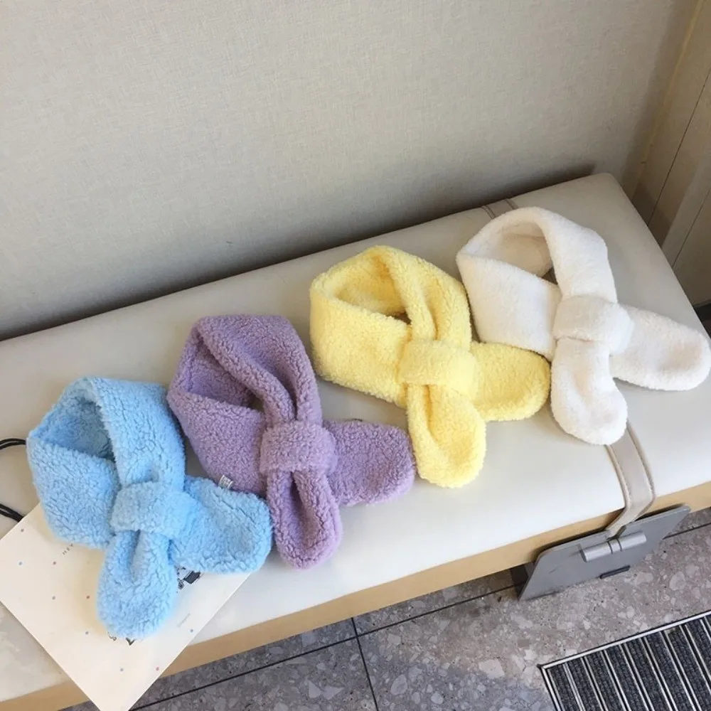 패션 따뜻한 어린이 겨울 스카프 두꺼운 목 워머 부드러운 귀여운 어린이 숄  소..