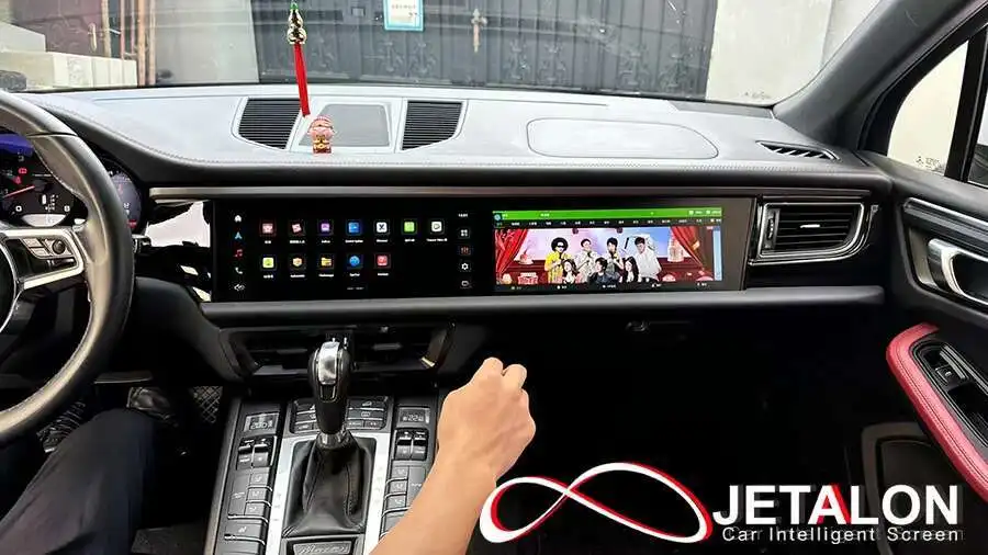 12.3+12.3inch Dual Android Screen For Porsche Macan 2011-2017 2din Car GPS Multi