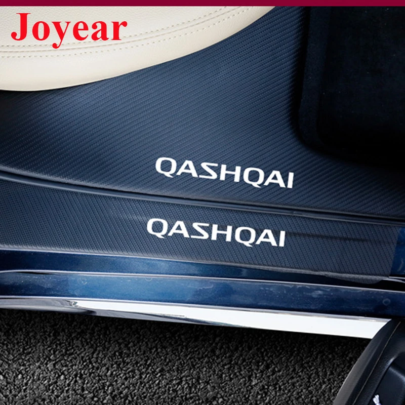 

For Nissan Qashqai J11 2016-2021 Leather Door Sill Strips Dirt and Abrasion Resistant Leather Upholstery Protective Accessories