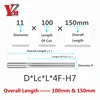 YZH 100mm 150mm Carbide Machine Reamer HRC50 Uncoated Straight Groove Tolerance H7 Harened Steel Metal Cutter CNC Turning Hole 2