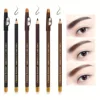 12pcs black/borwn/dark brown eyebrow pencil sharpener Eyebrow Pencil with Sharpener eyebrow line lasting 1