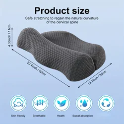 Ergonomic Comfort Neck Pillow with Shoulder Support for Pain Relief and Restful Sleep (Black6)