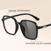 BEAU FIVE Women's Photochromic Blue Light Glasses Oversized Square Frame UV400 Protection 2-in-1 Smart Sunglasses EyeglassesF113 - Image 6