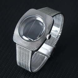 Enhanced Watch Case with Dome Acrylic Glass - 36.5MM x 41MM for nh35 (WHITE)