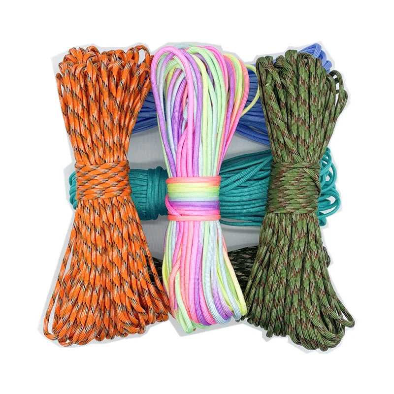 Paracord Rope 31 Meters Dia.4mm 7 stand Cores Paracord Survival Parachute Cord Lanyard Camping Climbing Camping Rope Hiking Clothesline