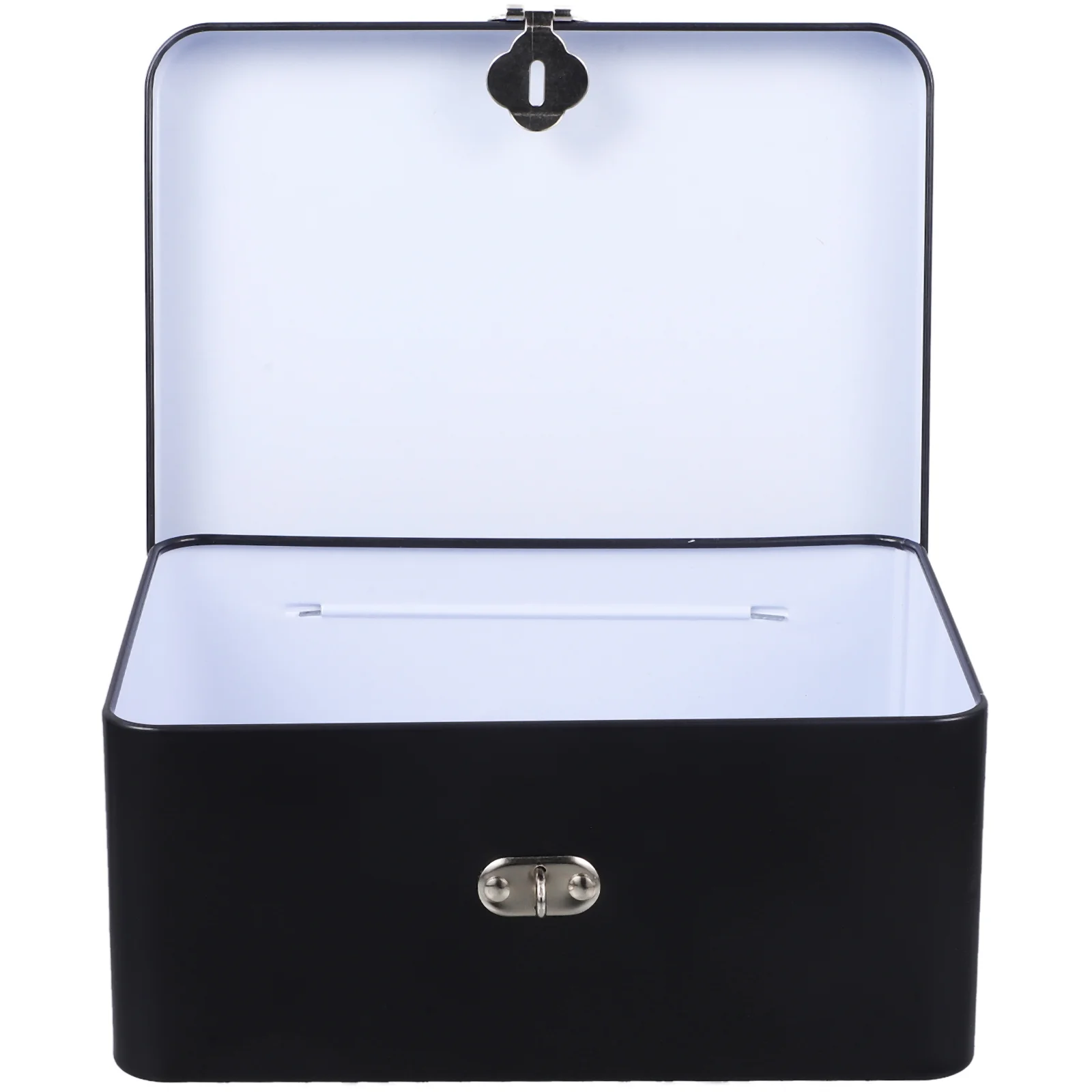 

Retro Tinplate Storage Box with Key Lock Privacy Personal Organization Compartment Xingkonghao Piggy Bank Case Desktop Boxes