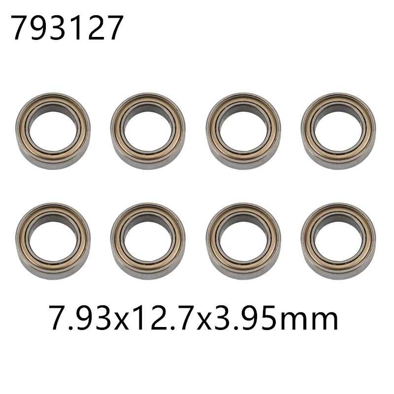 8 Stück RC-Auto Metallreifen - Gelb und Weiß 1.9"