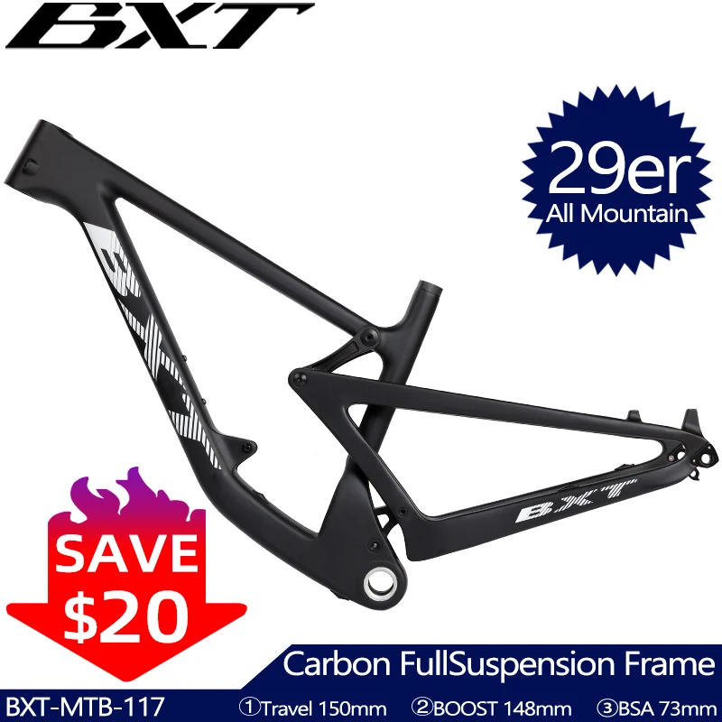AllMountainFullSuspensionCarbonFrameTravel150mm29erThruAxle