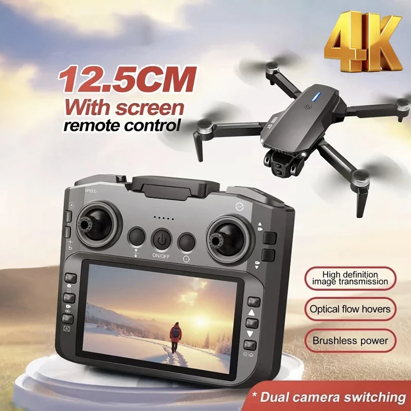 โดรนถ่ายภาพ 4K กล้องคู่ ควบคุมง่าย บินได้ไกล